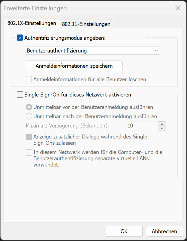 Abbildung 10: Sicherheitseinstellungen 3