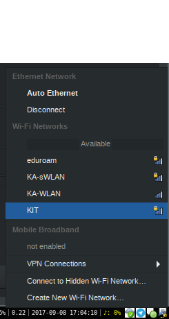 Figure 1: Network Manager