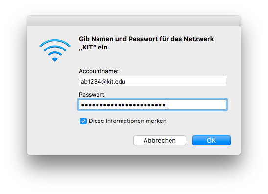 Figure 2: Log in with your KIT account