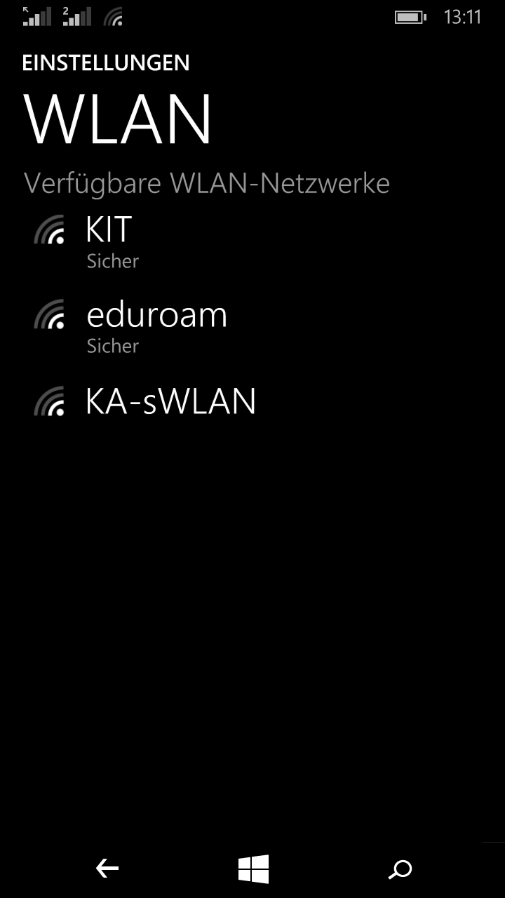 Figure 1: Network list