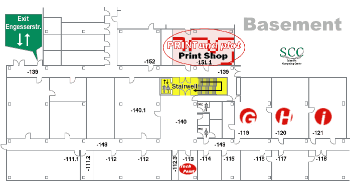 Groundplot basement SCC, location Print & Plot