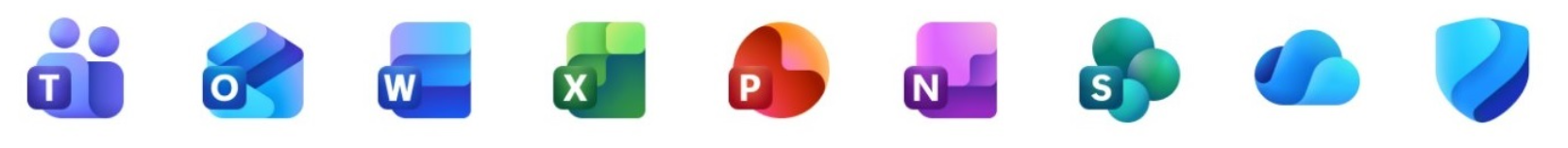 Microsoft 365 Apps icons